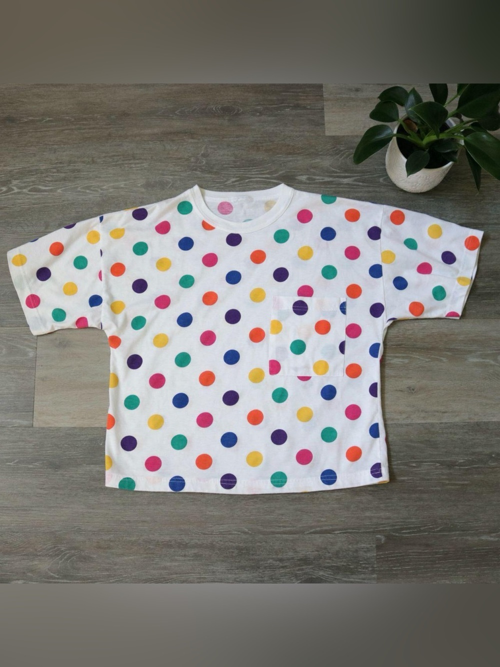 Perfect colorful polka dot clown shirt